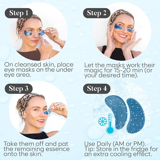BLOOMORA Marine Collagen Under Eye Patches, - Image 6