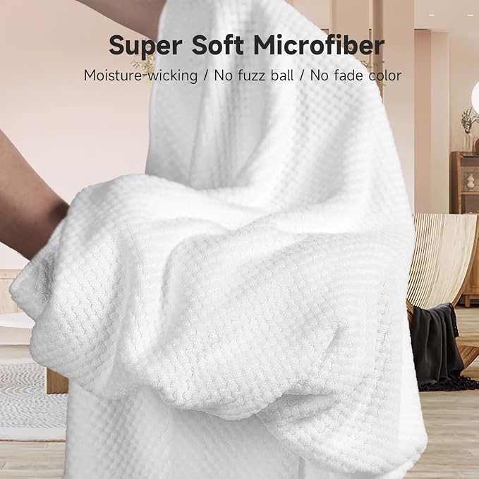 Umisleep Extra Large Microfiber Hair Towel - Image 5