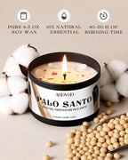 AOOVOO 4 Pack Sage Candles - Image 3