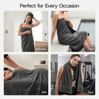 ecolook Bath Towels Set of 4, 100% Cotton, 27 x 55 Inches, Quick-Drying & - Image 8