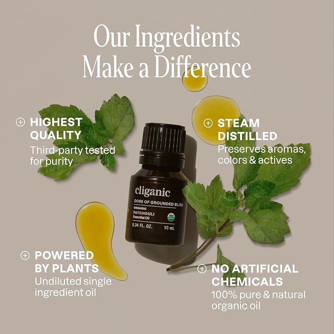 Cliganic Organic Patchouli Essential Oil - Image 3
