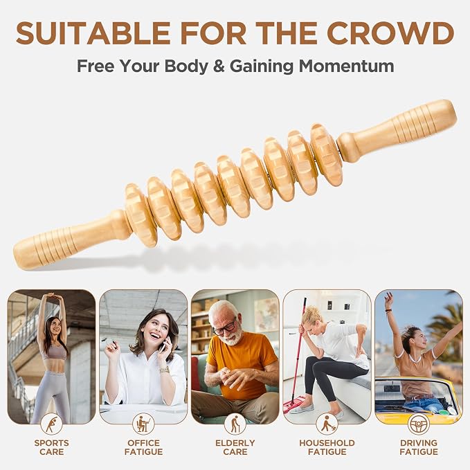 Wooden Cellulite Massage Roller - Image 5