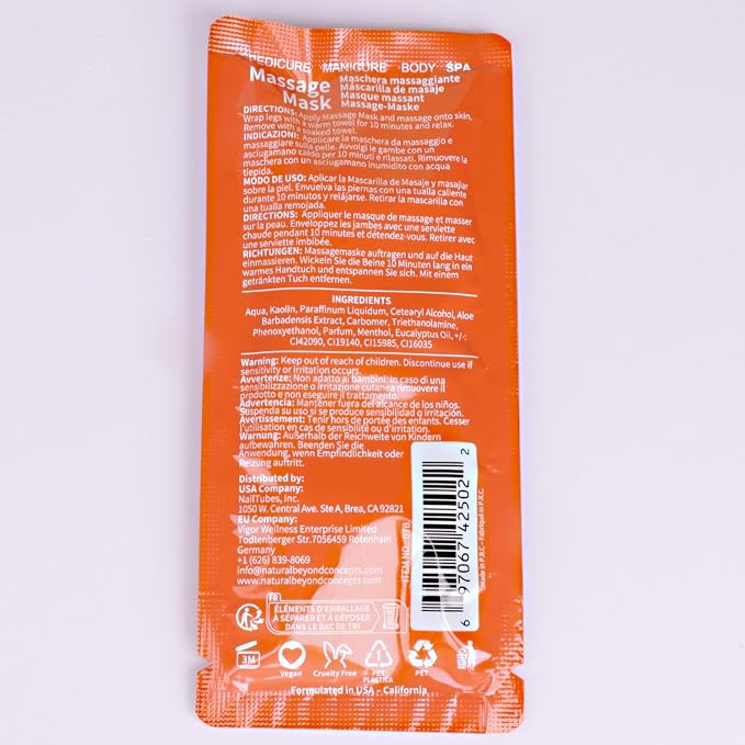 Pedicure Kit Foot Soak Set: Bubble Salt, Sugar Scrub, Massage Mask, Massage - Image 2
