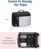 BAGSMART Travel Toiletry Bag, Large Capacity Cosmetic Bags - Image 5
