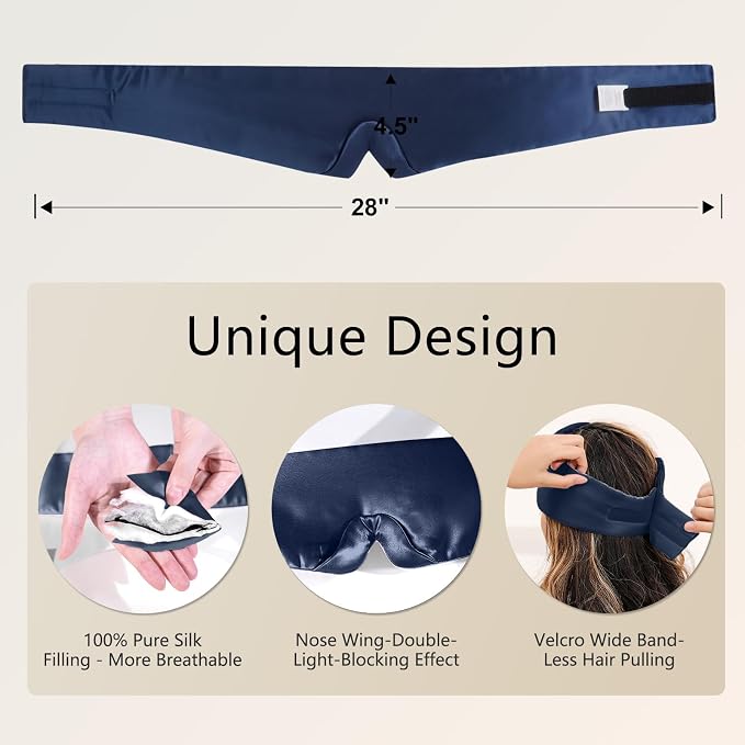 ZIMASILK 100% 22 Momme Mulberry Silk Sleep Mask - Image 6