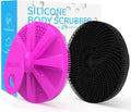 Silicone Body Scrubber 2 Pack, BEAUTAIL Gentle Bristles Shower Bath Brush by BEAUTAIL