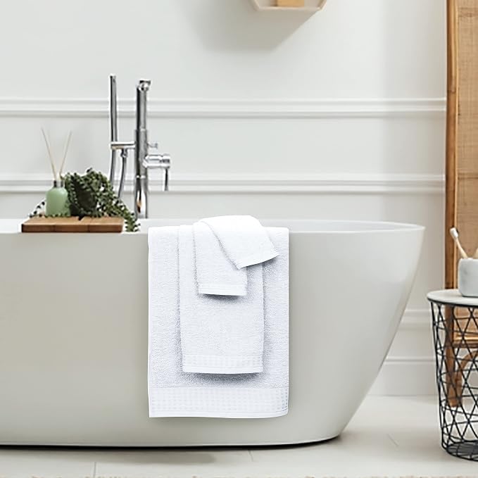 GLAMBURG 100% Cotton Ultra Soft 6 Pack Towel Set, Contains 2 Bath Towels 28x55 - Image 4