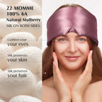 YFONG 100% Mulberry Silk Sleep Mask, Total Blackout Silk Eye Mask - Image 2