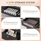 OmySalon Nail Salon Organizer Cabinet, Wooden Display - Image 5