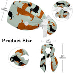 Adjustable Brown Dachshund Dog Blue Surgical Scrub Cap - Image 2