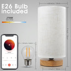 Table Lamps for Bedrooms Set of 2, Minimalist Bedside Lamps Set - Image 4