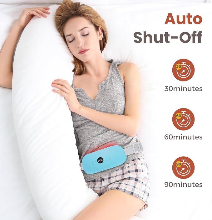 NOWWISH Heating Pad for Period Cramps Pain Relief, Portable Electric Cordless - Image 5