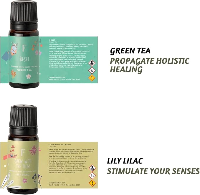 Folkulture Essential Oils Set | 6 Relaxing Fragrance Oils - Image 8