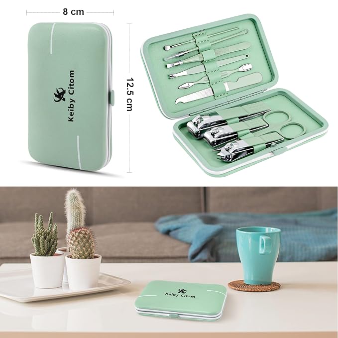 Manicure Set, Travel Mini Nail Clippers Kit Pedicure Care Tools - Image 3