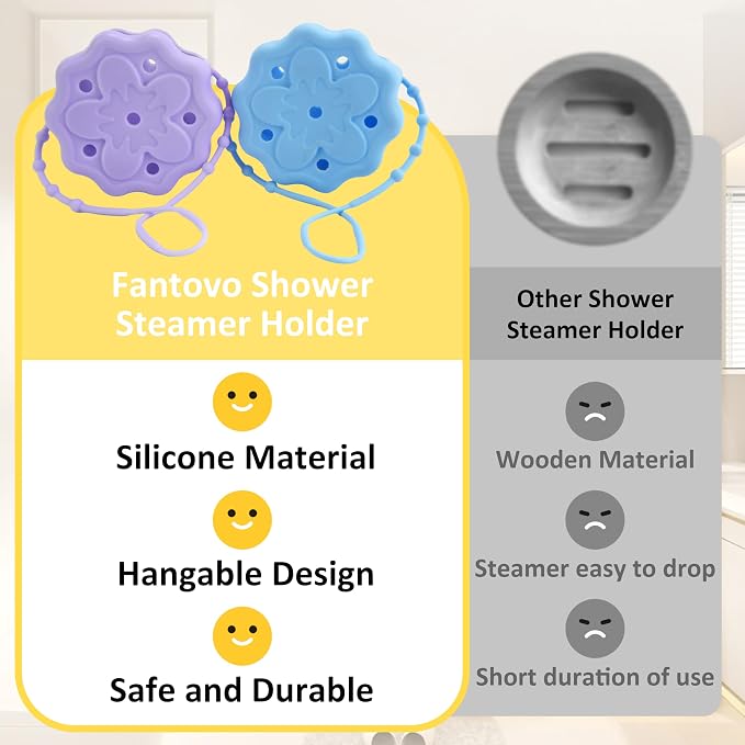 2 Packs Shower Steamer Tray, Hangable and Reusable Shower Steamer Holder/Hanger - Image 7