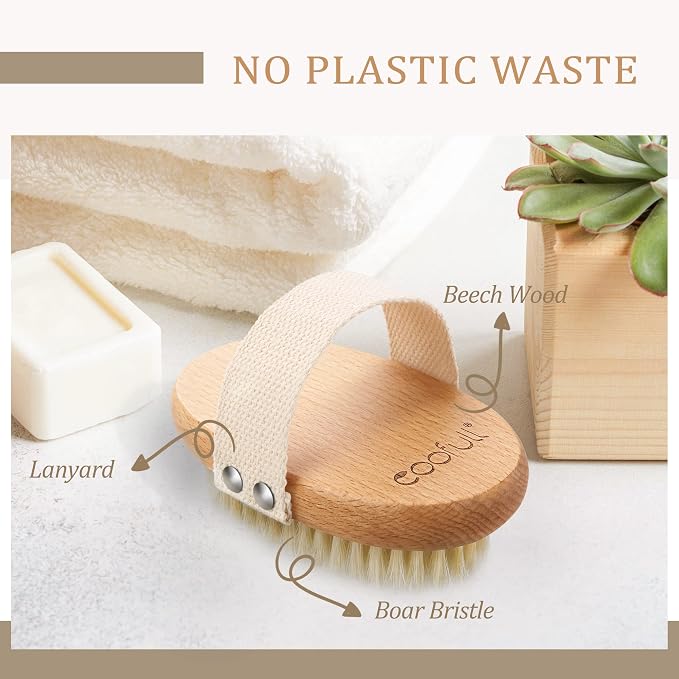SURDOCA Dry Brush, Body Exfoliating Scrubber, Bath Shower Brushes - Image 6