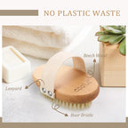SURDOCA Dry Brush, Body Exfoliating Scrubber, Bath Shower Brushes - Image 6