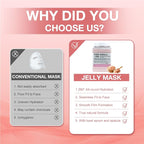 Jelly Mask for Facials Professional, Hydrating & Moisturizing Peel-Off Natural - Image 6