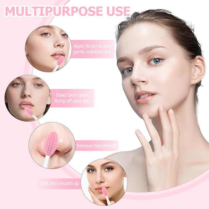5Pcs Lip Scrubber Exfoliator, Pore Scrub Brush - Image 3
