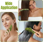 Geiserailie 2 Pcs Jade Combs Esthetician Supplies Massage Stone Hair Gua Sha - Image 3
