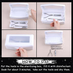 Nail Tool Sterilizer Box Plastic Disinfectant Container - Image 4