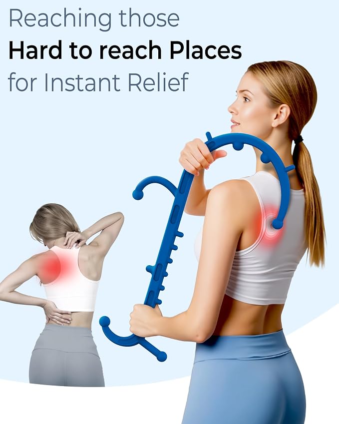 Back and Neck Massager for Pain Relief Deep Tissue, Upgraded Full Body Trigger - Image 3