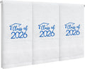 MASHAN Class of 2026 Graduation Hand Towels 3 Pack, 100% Cotton Soft Absorbent by MASHAN