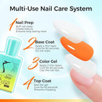 2 Pcs 18ml Gel Base Coat and Glossy Top Coat Set No Wipe Foundation Combination - Image 7