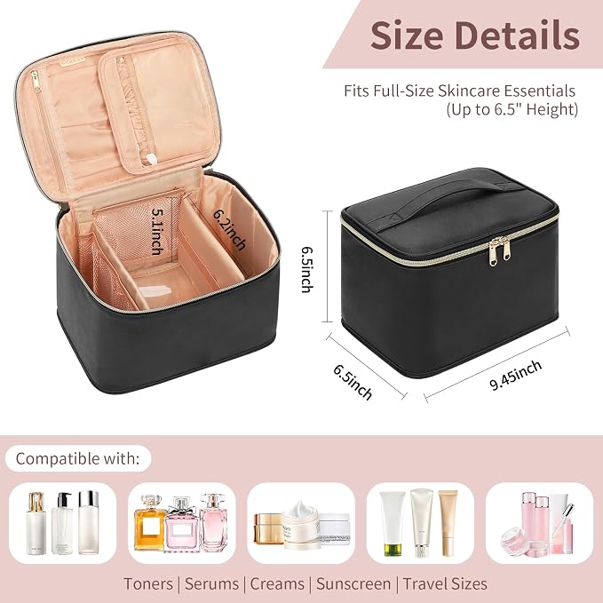OCHEAL Travel Makeup Bag, Cosmetic Bags - Image 4
