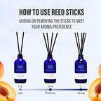 Xcleen Reed Diffuser Set, Velvet Peach Scent Fragrance Oil Diffuser, Reed - Image 4