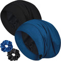 Sleep Cap Bonnet for Sleeping, Adjustable Cooling Ice Silk Lined Hair Bonnets by ROYBENS