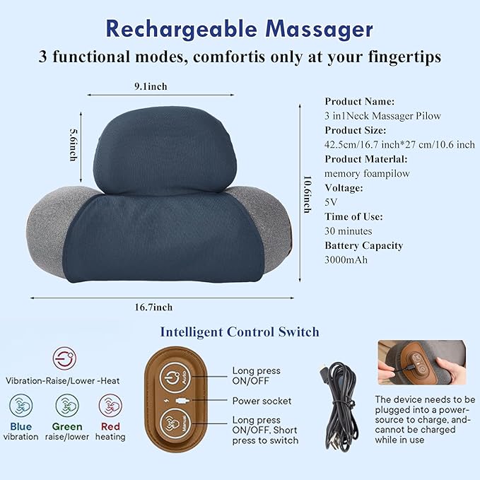 3-in-1 Neck Massager Pillow - Image 7