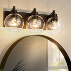Bathroom Light Fixtures Over Mirror, 3-Light Oil Rubbed Bronze Vanity Light - Image 6