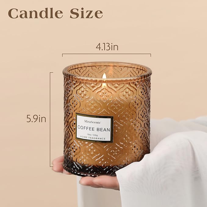 Coffee Bean Scented Candles, 19oz Aromatherapy Candles Gifts - Image 5