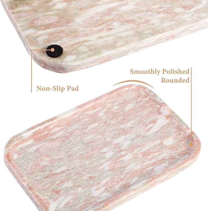 Karibiber Marble Vanity Tray, Marble Bathroom Tray Countertop, Decorative Tray - Image 3