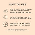 Handcraft Blends Castor Oil Pack Wrap | Organic Castor Oil 16 oz | Reusable - Image 3