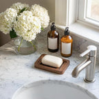 2PCS Self Draining Soap Holders, Rustic Slotted Bamboo Dish Tray, Easy Cleaning - Image 5