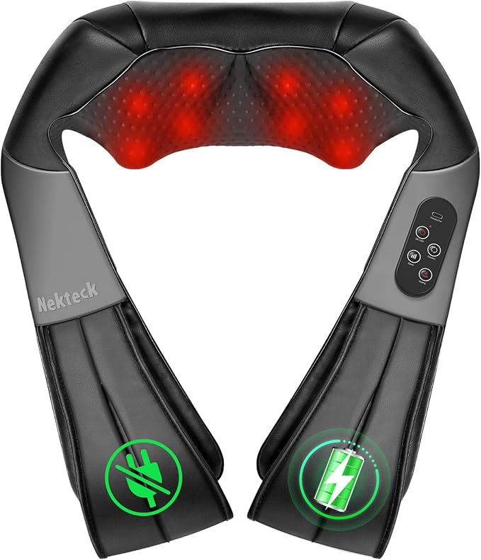 Nekteck Shiatsu Neck and Back Massager by Nekteck