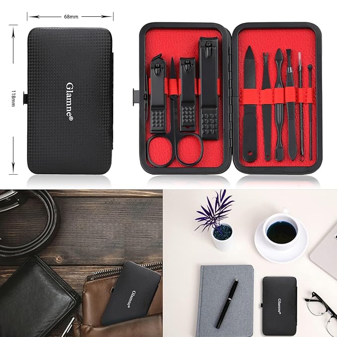 Glamne Manicure Set Nail Clippers Kit Professional Stainless Steel Nail Care - Image 7