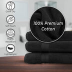 KAHAF COLLECTION 100% Cotton Bath Towels, 24x48 Pack of 6 Towels, Quick Dry - Image 6