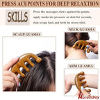 Wooden Massage Comb, Wooden Scalp Massager, Scalp Gua Sha - Image 4