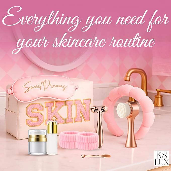 Preppy skincare set women, cute skin care kit - Image 2