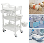 Salon Storage Cart, 3 Tier Rolling Beauty Organizer - Image 8