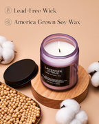 M&SENSE Lavender Citrus Scented Candles, 7.05oz Organic Soy Wax, 50 Hours Clean - Image 3