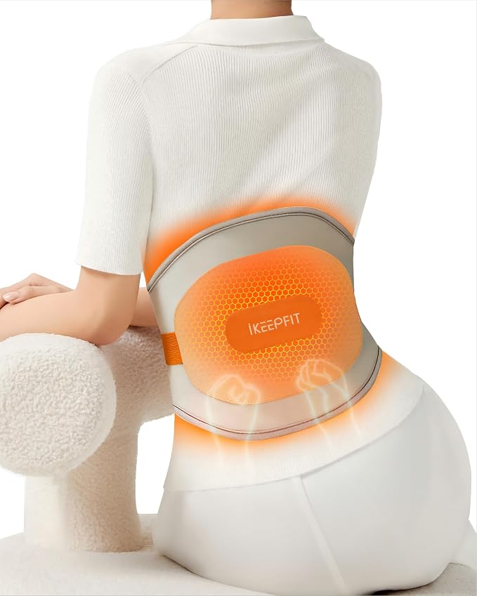IKEEPFIT Portable Heating Pad for Back, Cordless Wearable Heat Belt by IKEEPFITMassagerWorld