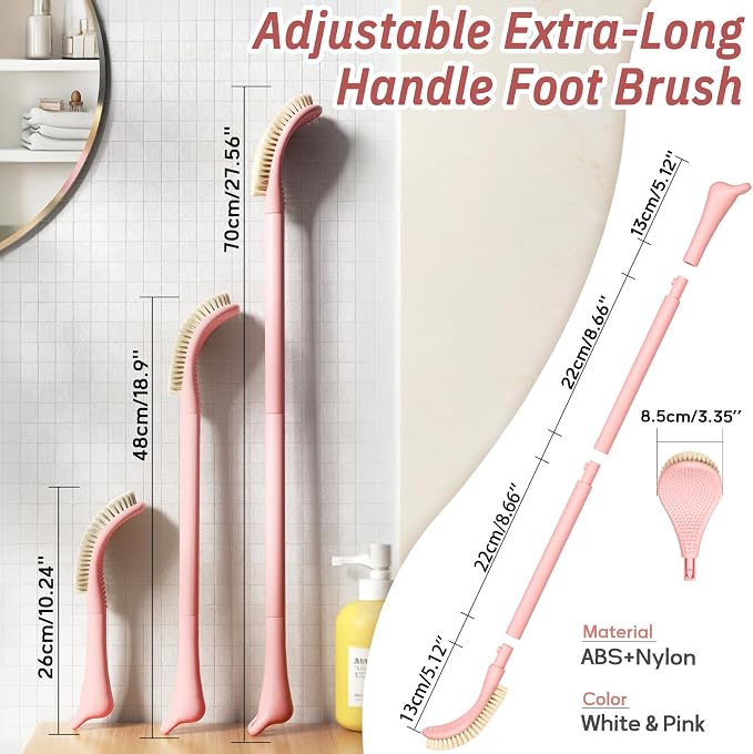 New Foot Brush & Foot Files Set, 3-in-1 Foot Scrubber - Image 2