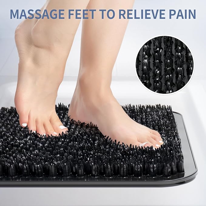 Yolife Shower Foot Scrubber Mat, Anti-Slip Bath Mat - Image 3