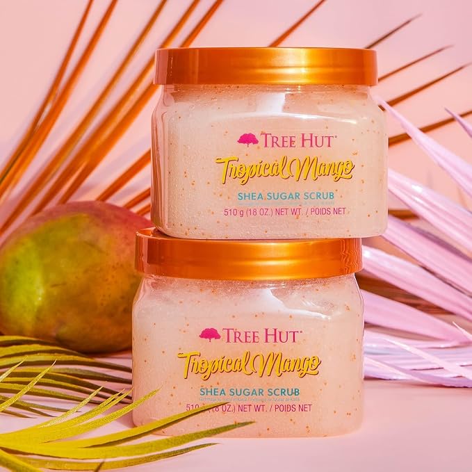 Tree Hut Tropical Mango Shea Sugar Scrub, Mothers Day Gifts, Exfoliating - Image 5