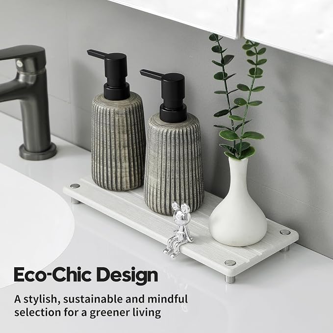Razborci Instant Dry Sink Caddy Kitchen Sink Organizer, Quick Drying Stone Tray - Image 6