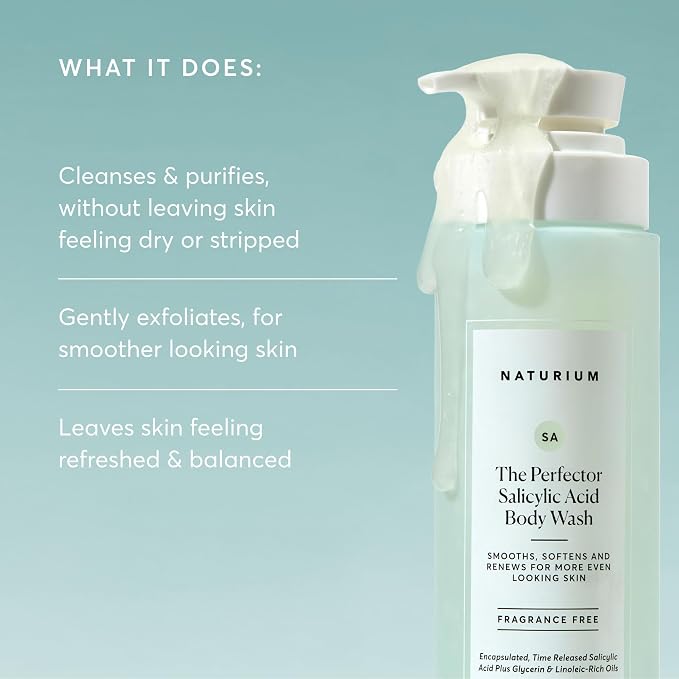 Naturium The Perfector Salicylic Acid Body Wash, Gentle & Smoothing Cleanser - Image 4